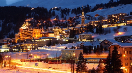 Wintersport Sankt Moritz Bad